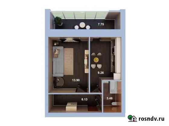 1-комнатная квартира, 36 м², 2/4 эт. на продажу в Высокой Горе Высокая Гора