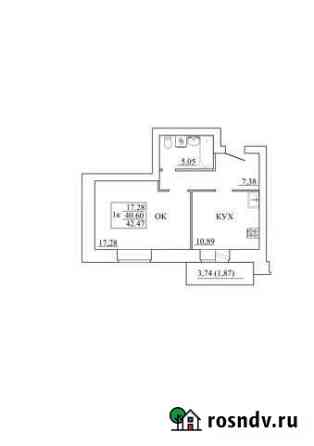 1-комнатная квартира, 42.5 м², 5/10 эт. на продажу в Вологде Вологда