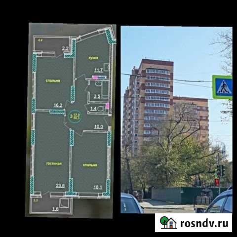 3-комнатная квартира, 88 м², 15/19 эт. на продажу в Благовещенске Амурской области Благовещенск - изображение 1