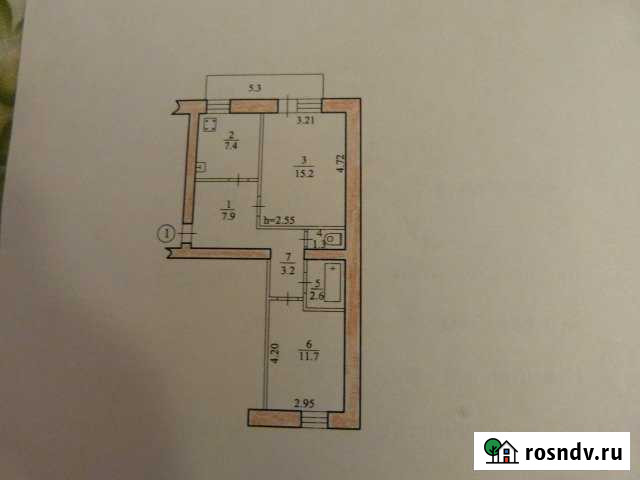 2-комнатная квартира, 49 м², 1/5 эт. на продажу в Биробиджане Биробиджан - изображение 1