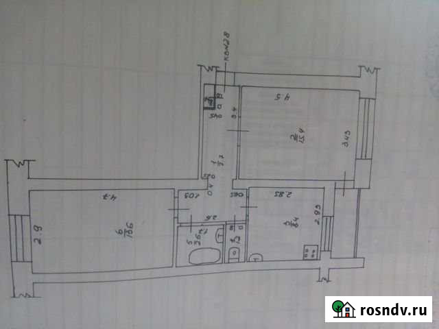 2-комнатная квартира, 49.2 м², 5/5 эт. на продажу в Восточном Кировской области Восточный - изображение 1