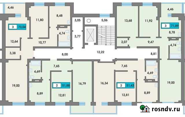 2-комнатная квартира, 52 м², 4/7 эт. на продажу в Сосновоборске Красноярского края Сосновоборск - изображение 1