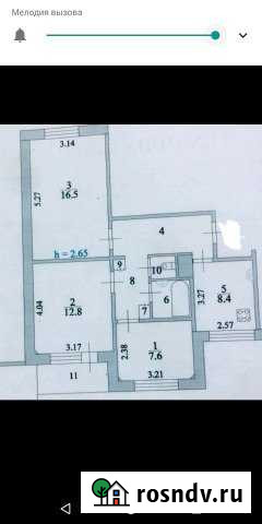 3-комнатная квартира, 61 м², 9/9 эт. на продажу в Железногорске Курской области Железногорск - изображение 1