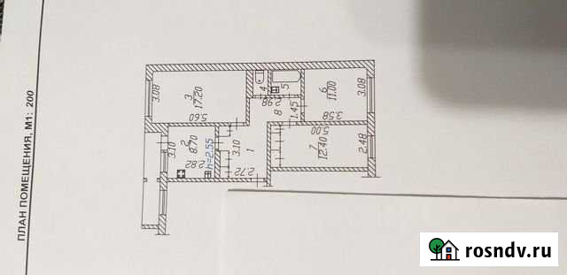 3-комнатная квартира, 68 м², 2/5 эт. на продажу в Чебоксарах Чебоксары - изображение 1