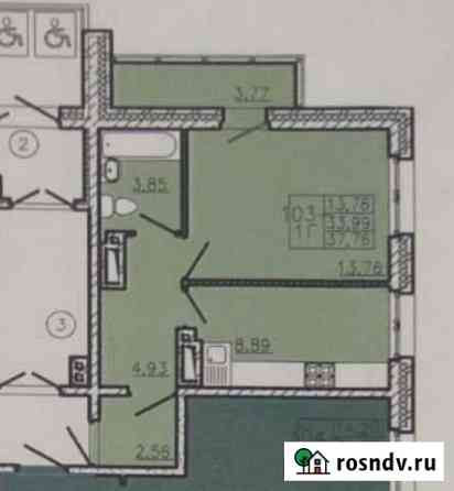 1-комнатная квартира, 38 м², 13/16 эт. на продажу в Иркутске Иркутск