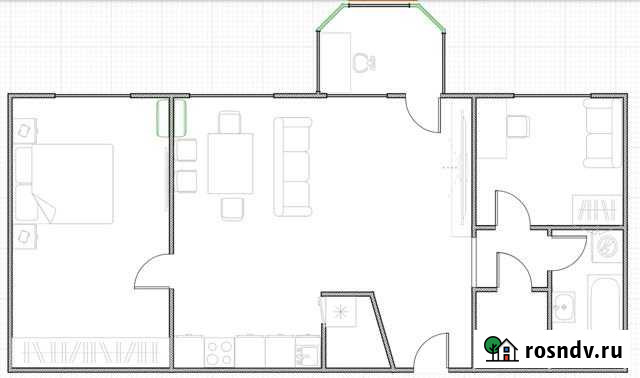 3-комнатная квартира, 73 м², 2/6 эт. на продажу в Омске Омск - изображение 1