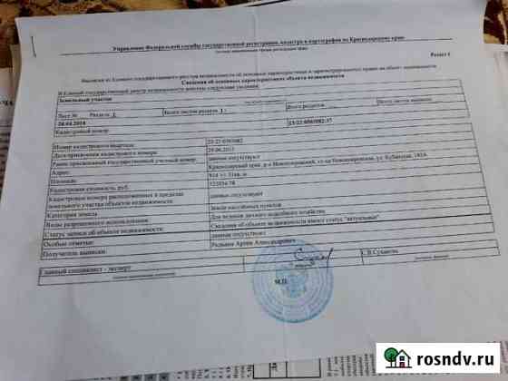 Участок ИЖС 11 сот. на продажу в Новопокровской Новопокровская