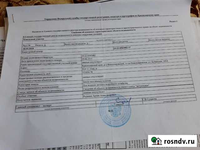 Участок ИЖС 11 сот. на продажу в Новопокровской Новопокровская - изображение 1