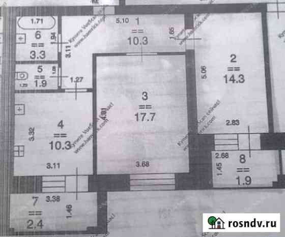 2-комнатная квартира, 57 м², 7/10 эт. в аренду на длительный срок в Нижнем Новгороде Нижний Новгород