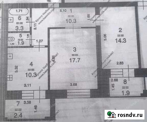 2-комнатная квартира, 57 м², 7/10 эт. в аренду на длительный срок в Нижнем Новгороде Нижний Новгород - изображение 1