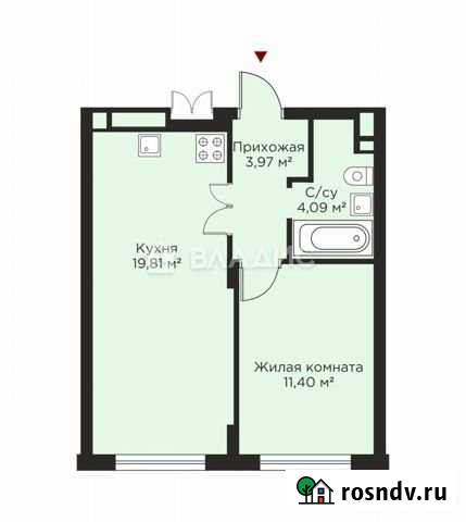1-комнатная квартира, 39.3 м², 1/10 эт. на продажу в Нижнем Новгороде Нижний Новгород - изображение 1