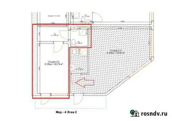 Комната 20.8 м² в 1-ком. кв., 2/3 эт. на продажу в Севастополе Севастополь