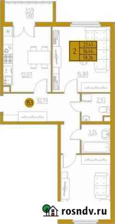 2-комнатная квартира, 58.3 м², 1/9 эт. на продажу в Ульяновске Ульяновск