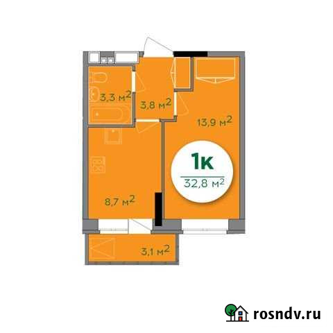 1-комнатная квартира, 32.8 м², 11/18 эт. на продажу в Ижевске Ижевск - изображение 1