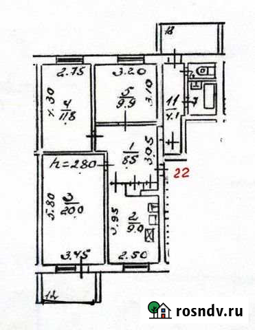 3-комнатная квартира, 72 м², 2/9 эт. на продажу в Астрахани Астрахань - изображение 1