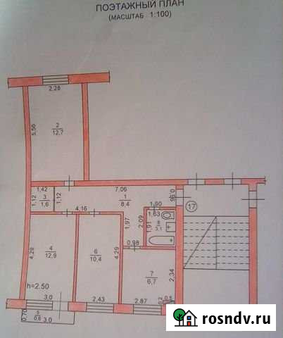 3-комнатная квартира, 55.8 м², 2/3 эт. на продажу в Атяшево Атяшево - изображение 1