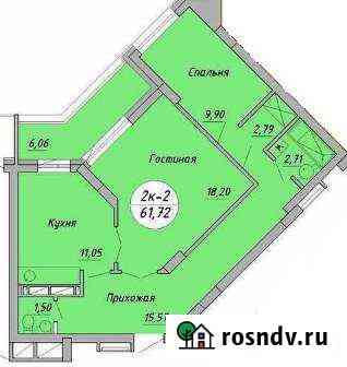 2-комнатная квартира, 65 м², 7/17 эт. на продажу в Новосибирске Новосибирск