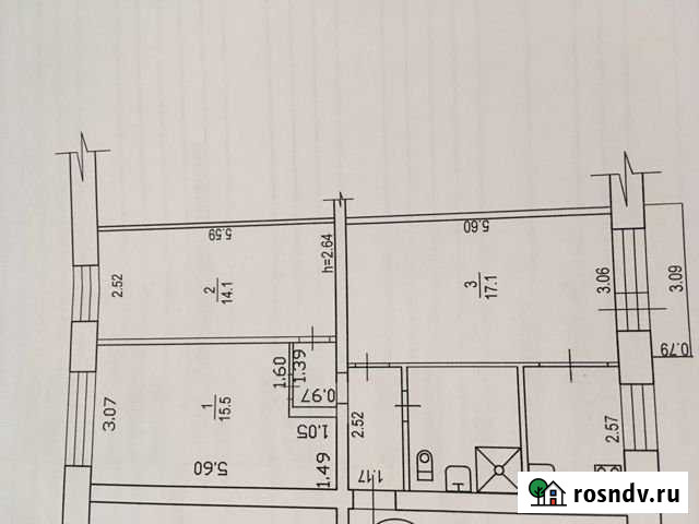 3-комнатная квартира, 61.7 м², 5/5 эт. на продажу в Воткинске Воткинск - изображение 1