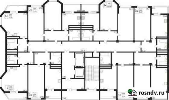 1-комнатная квартира, 42.7 м², 17/17 эт. на продажу в Липецке Липецк