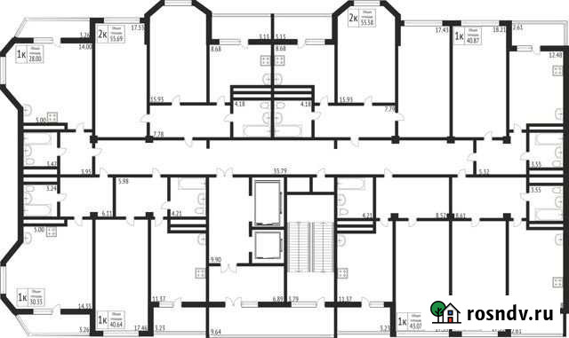 1-комнатная квартира, 42.7 м², 17/17 эт. на продажу в Липецке Липецк - изображение 1