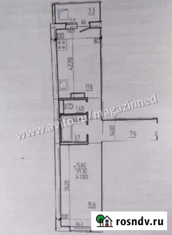 1-комнатная квартира, 41 м², 1/10 эт. на продажу в Саранске Саранск - изображение 1