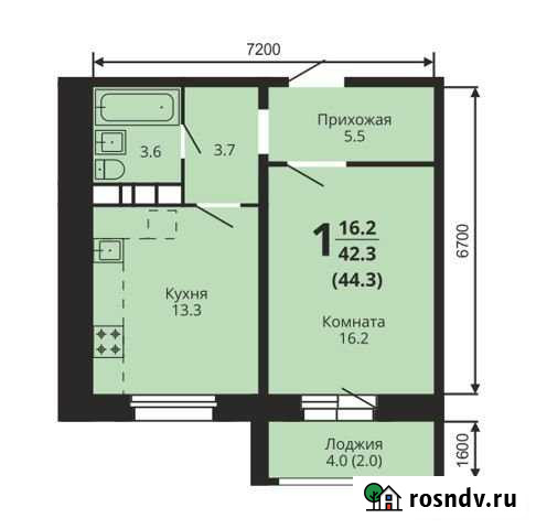 1-комнатная квартира, 44.3 м², 8/10 эт. на продажу в Коврове Ковров - изображение 1