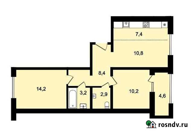 3-комнатная квартира, 62 м², 4/15 эт. на продажу в Иркутске Иркутск - изображение 1