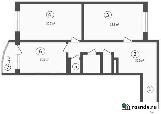2-комнатная квартира, 84 м², 10/18 эт. на продажу в поселке Свердлова Свердлова - изображение 1