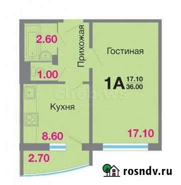 1-комнатная квартира, 35.9 м², 10/10 эт. на продажу в Чебоксарах Чебоксары - изображение 1