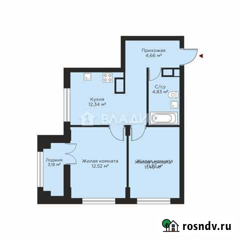 2-комнатная квартира, 47.3 м², 1/10 эт. на продажу в Нижнем Новгороде Нижний Новгород - изображение 1