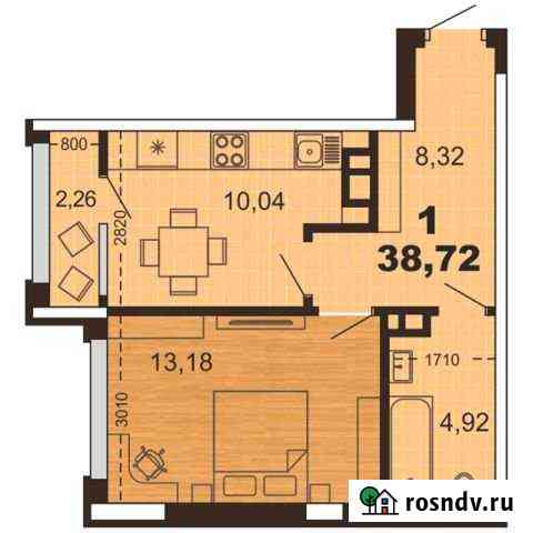 1-комнатная квартира, 39 м², 8/20 эт. на продажу в Рязани Рязань