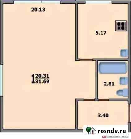 1-комнатная квартира, 33 м², 5/5 эт. в аренду на длительный срок в Междуреченске Кемеровской области Междуреченск