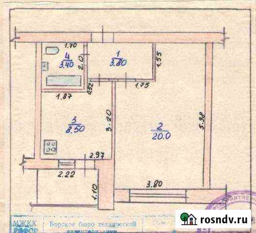 1-комнатная квартира, 38 м², 5/5 эт. на продажу в Бору Бор