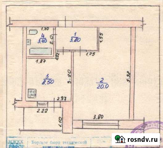 1-комнатная квартира, 38 м², 5/5 эт. на продажу в Бору Бор - изображение 1