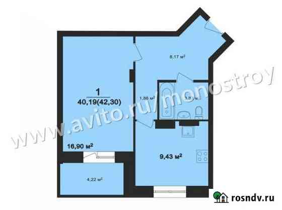 1-комнатная квартира, 43 м², 12/12 эт. на продажу во Владимире Владимир