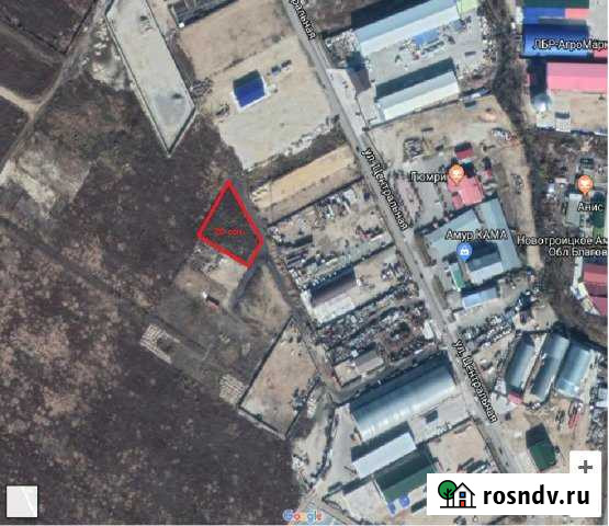Участок промназначения 20 сот. на продажу в Благовещенске Амурской области Благовещенск - изображение 1