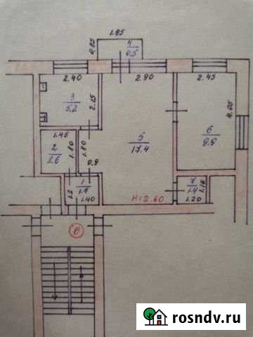 2-комнатная квартира, 39 м², 2/2 эт. на продажу в Ромоданово Ромоданово - изображение 1