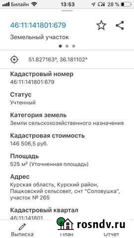 Участок СНТ, ДНП 5 сот. на продажу в Курске Курск - изображение 1