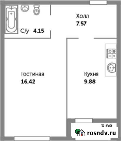 1-комнатная квартира, 39.6 м², 3/9 эт. на продажу в Зеленоградске Зеленоградск - изображение 1