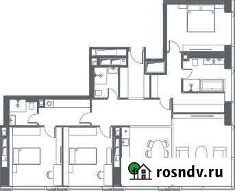 4-комнатная квартира, 136.4 м², 29/65 эт. на продажу в Москве Москва - изображение 1
