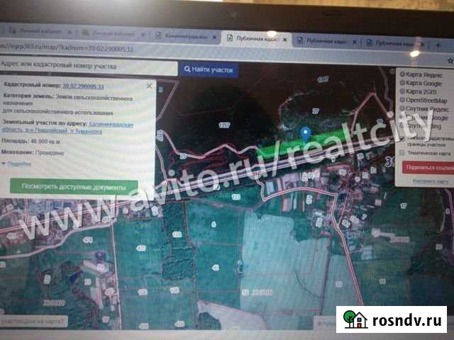 Участок СНТ, ДНП 2000 сот. на продажу в Гвардейске Гвардейск - изображение 1