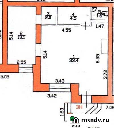 Помещение свободного назначения, 54.6 кв.м. Череповец - изображение 1