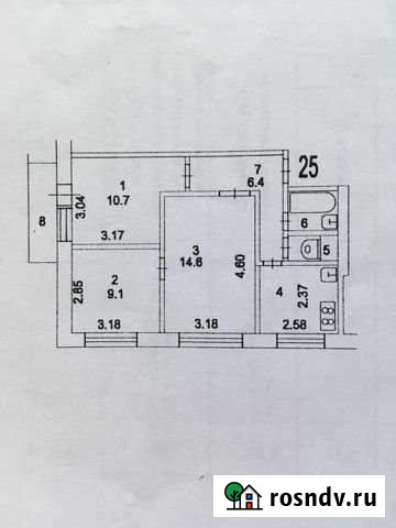 3-комнатная квартира, 51 м², 7/9 эт. на продажу в Химках Химки - изображение 1