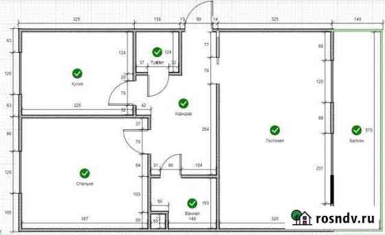 2-комнатная квартира, 54.5 м², 2/5 эт. на продажу в Липецке Липецк