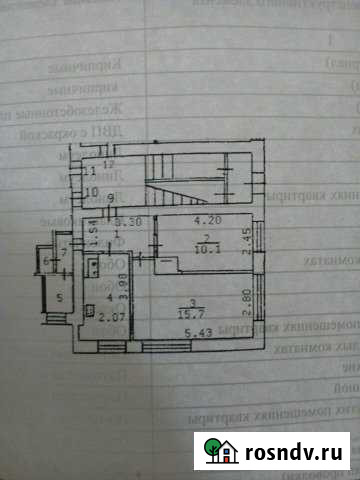 2-комнатная квартира, 43 м², 1/2 эт. на продажу в Кунье Кунья - изображение 1