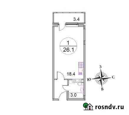 1-комнатная квартира, 26.1 м², 4/5 эт. на продажу в Ногинске Ногинск