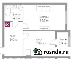 1-комнатная квартира, 42 м², 3/10 эт. на продажу в Гурьевске Калининградской области Гурьевск - изображение 1