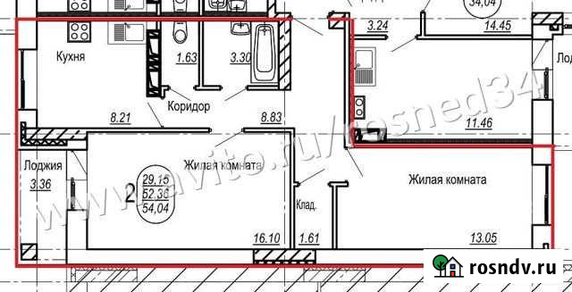 2-комнатная квартира, 53 м², 10/10 эт. на продажу в Волжском Волгоградской области Волжский - изображение 1