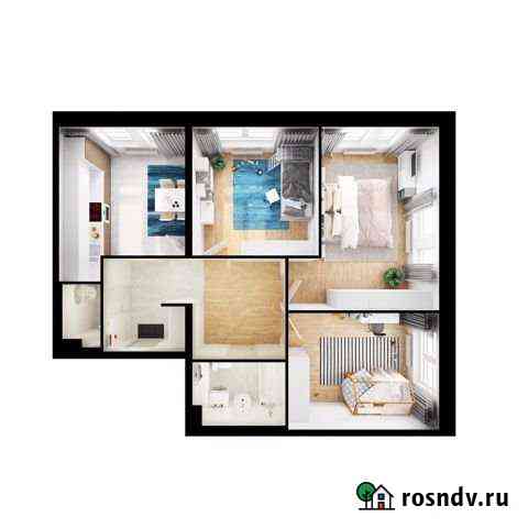 3-комнатная квартира, 73.6 м², 14/17 эт. на продажу в Андреевке Андреевка