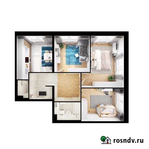 3-комнатная квартира, 73.6 м², 14/17 эт. на продажу в Андреевке Андреевка - изображение 1